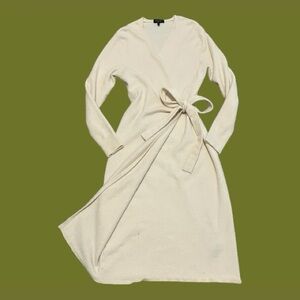 Rag & bone cream wool wrap dress size women’s M